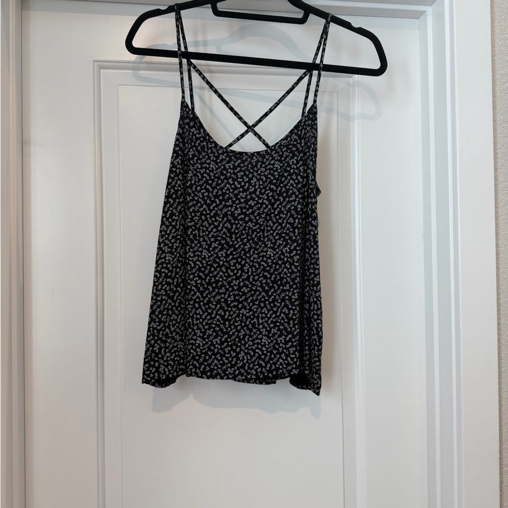 Abercrombie & Fitch Black and White Patterned Camisole